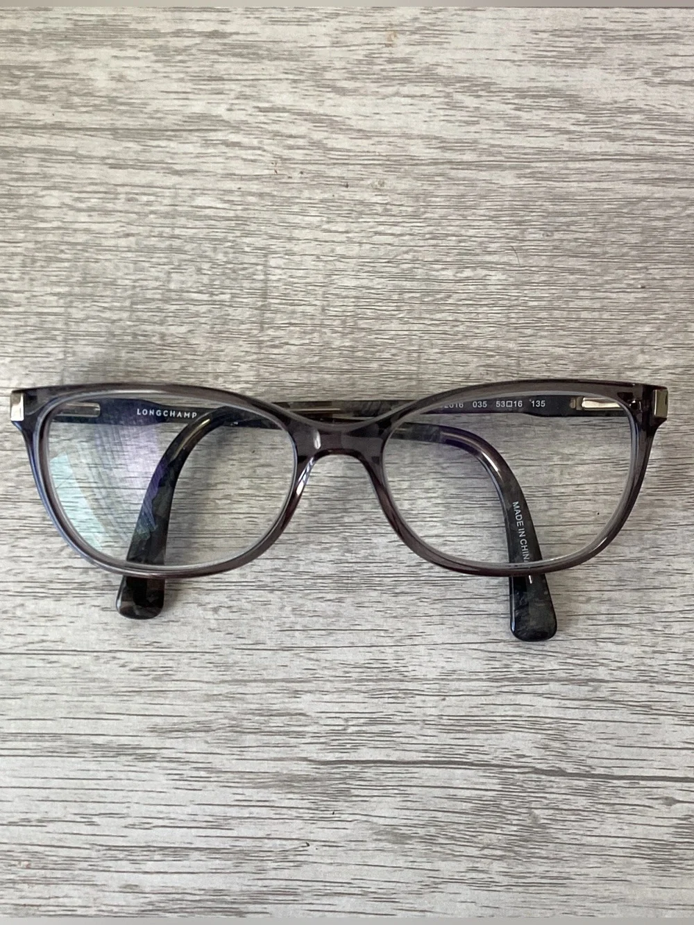 Longchamp Glasses LO2618 Grey Eyglasses Designer Frames Unisex